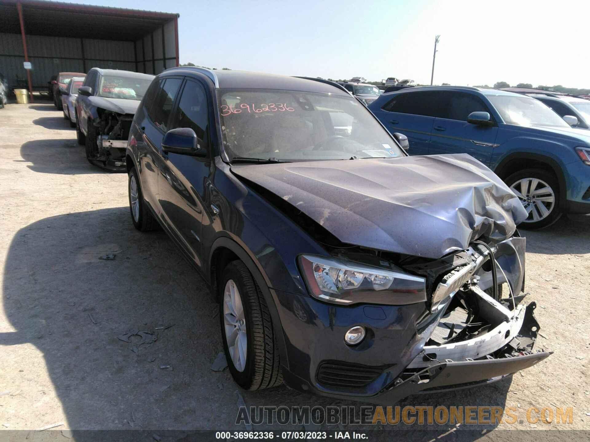 5UXWZ7C50G0M83627 BMW X3 2016