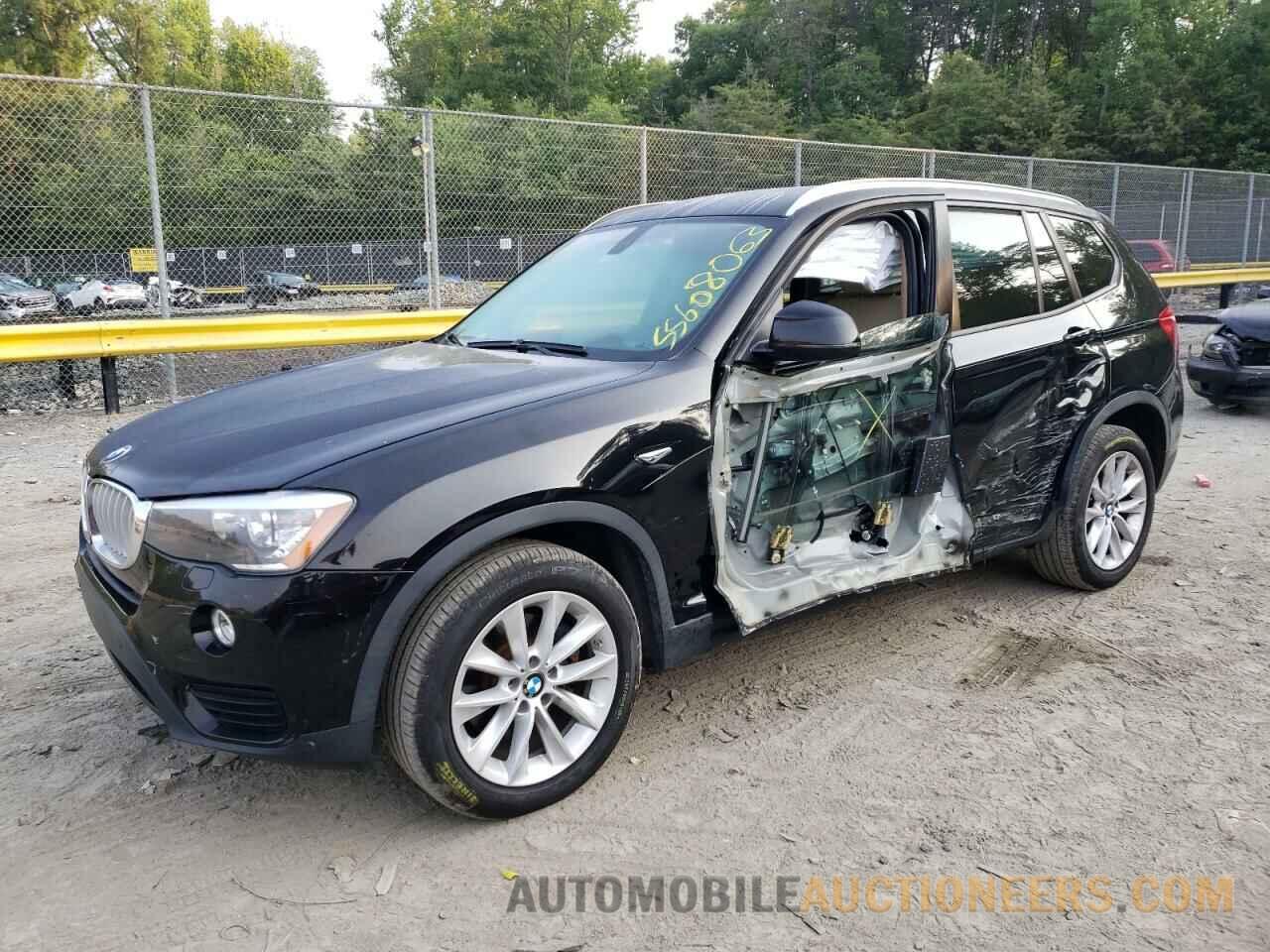 5UXWZ7C50G0T43349 BMW X3 2016