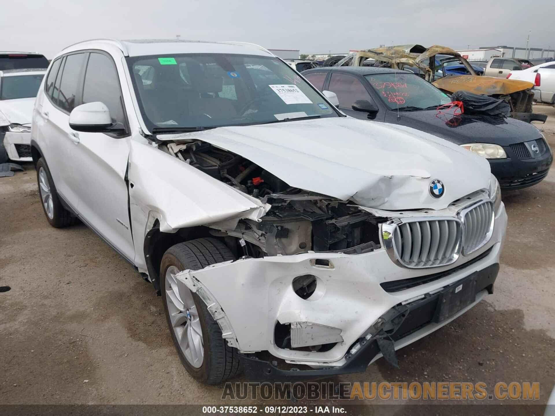 5UXWZ7C52G0R32497 BMW X3 2016