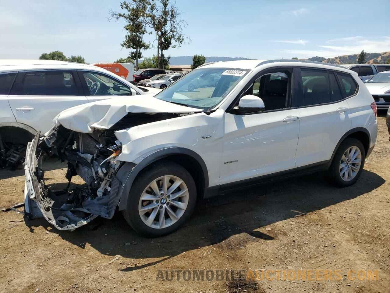 5UXWZ7C52G0T42526 BMW X3 2016