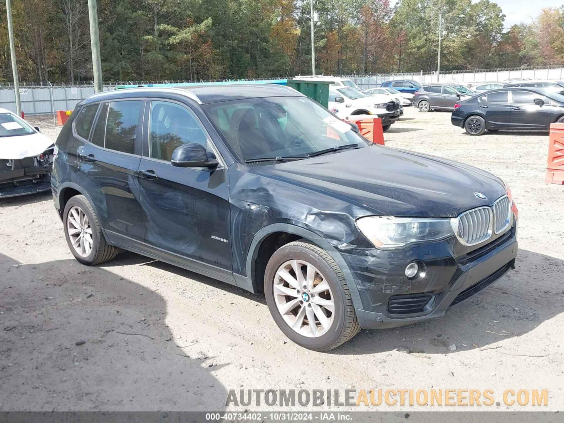 5UXWZ7C52G0T42560 BMW X3 2016