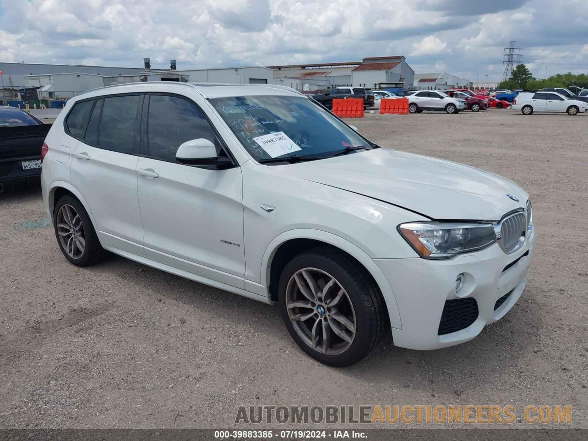 5UXWZ7C52H0V85755 BMW X3 2017