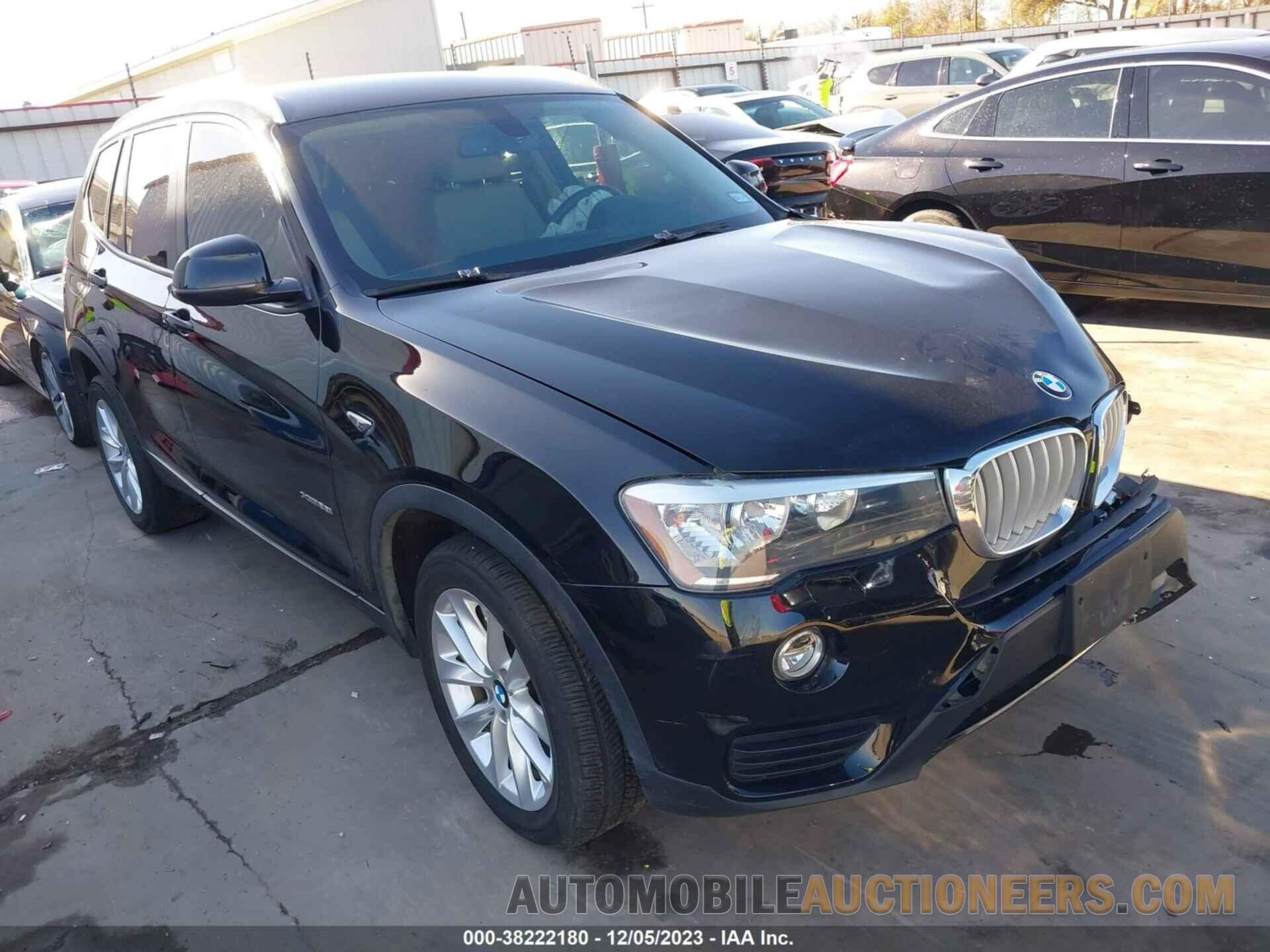 5UXWZ7C54G0R31982 BMW X3 2016