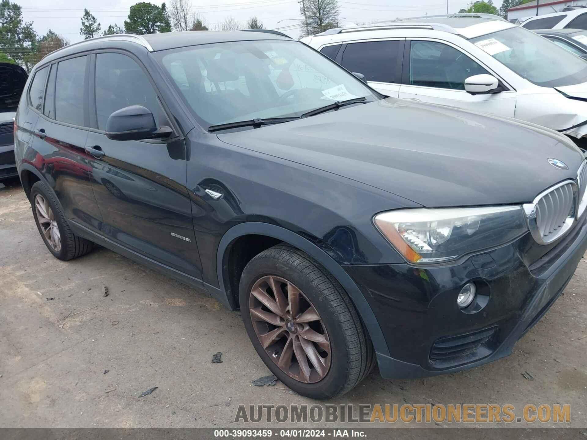 5UXWZ7C55F0F75933 BMW X3 2015