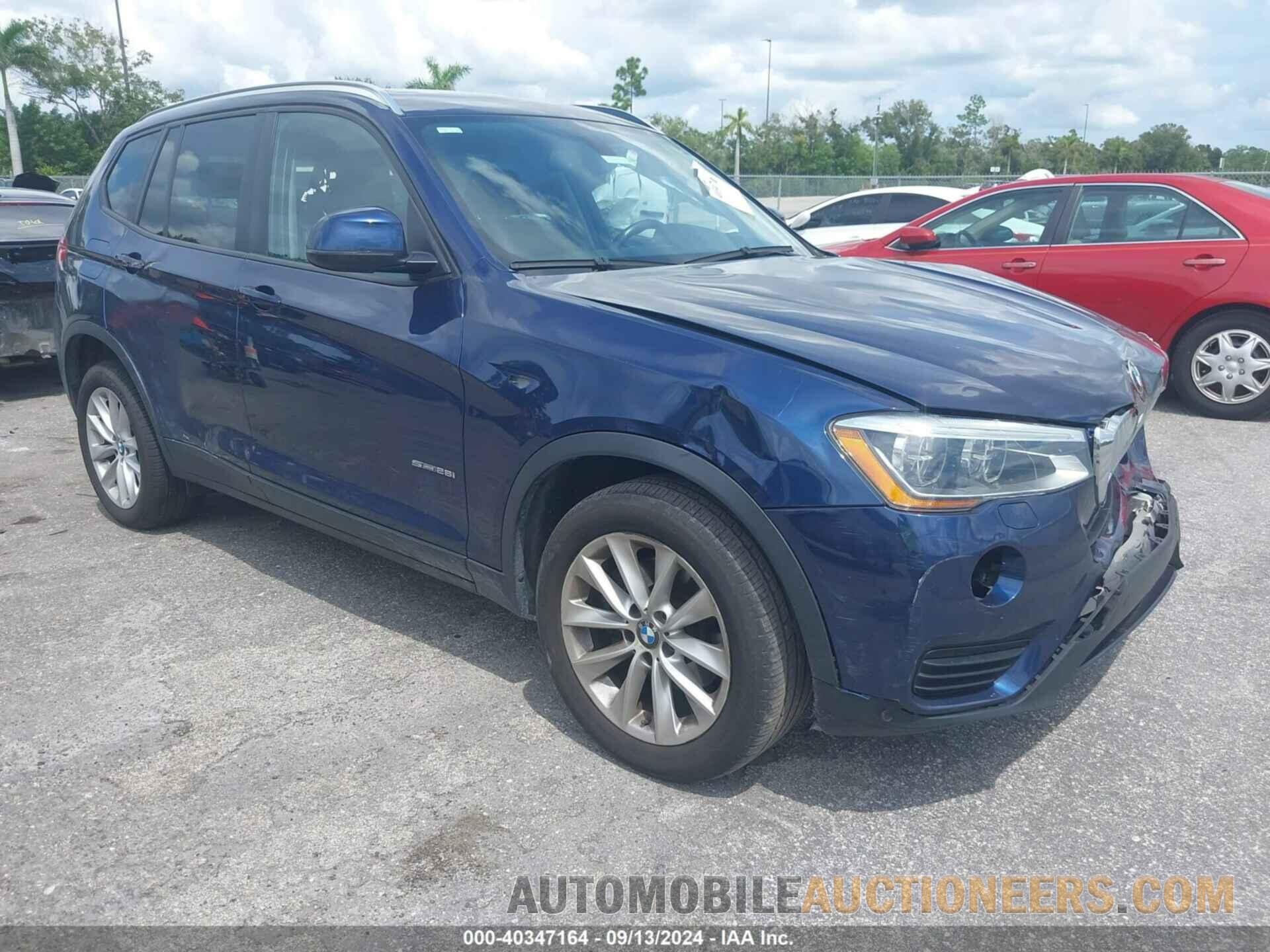 5UXWZ7C55F0F75995 BMW X3 2015