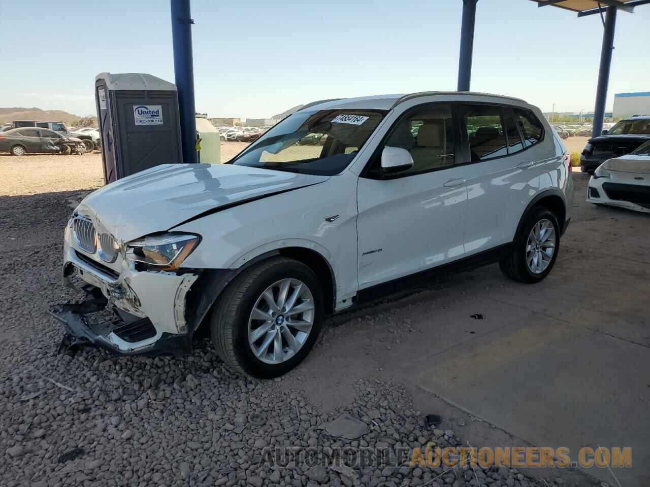 5UXWZ7C55F0M83444 BMW X3 2015