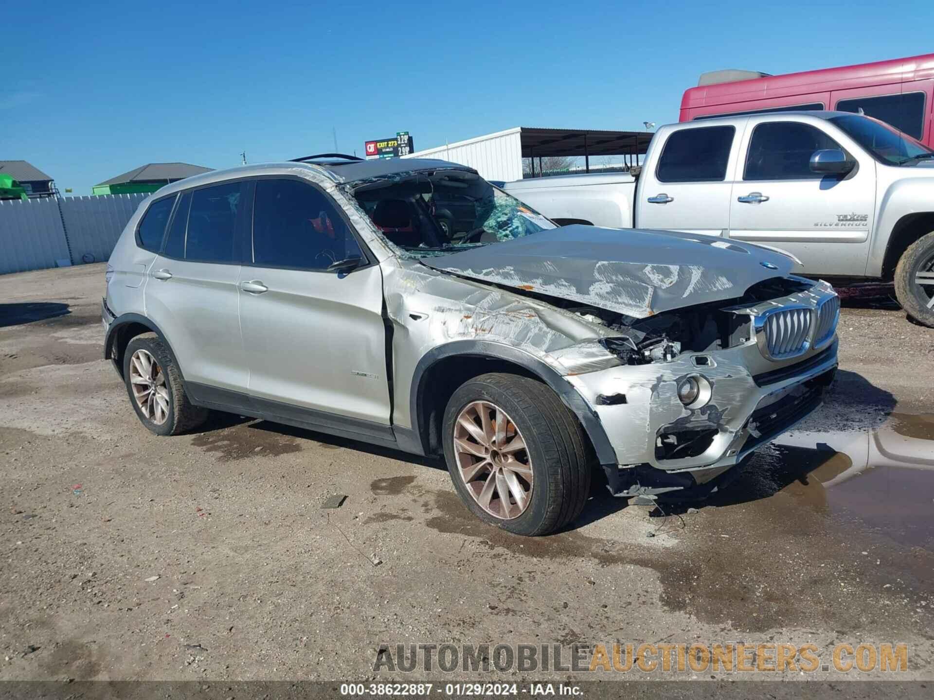 5UXWZ7C55F0M83542 BMW X3 2015