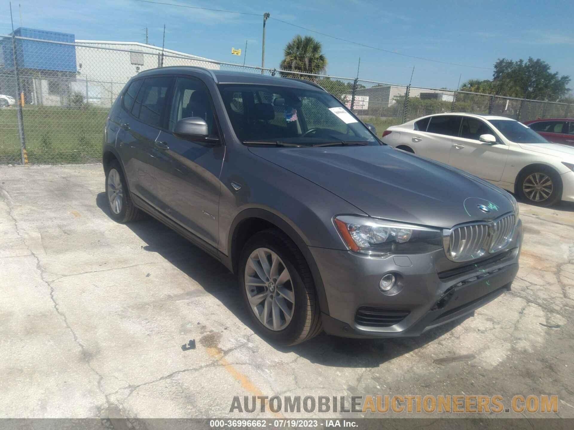 5UXWZ7C57F0F75741 BMW X3 2015