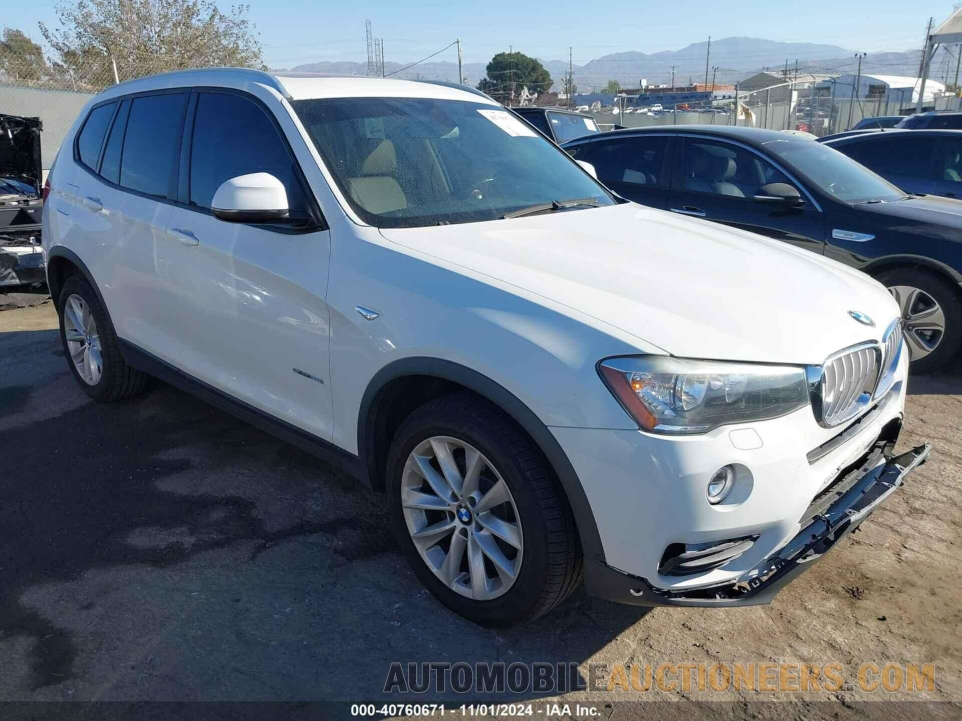 5UXWZ7C58G0R31760 BMW X3 2016