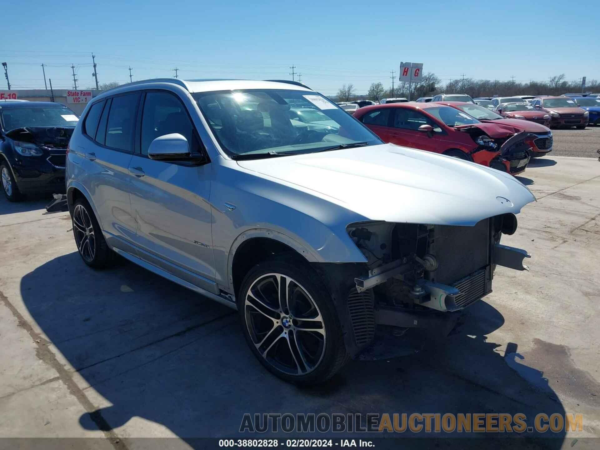 5UXWZ7C58G0T43485 BMW X3 2016