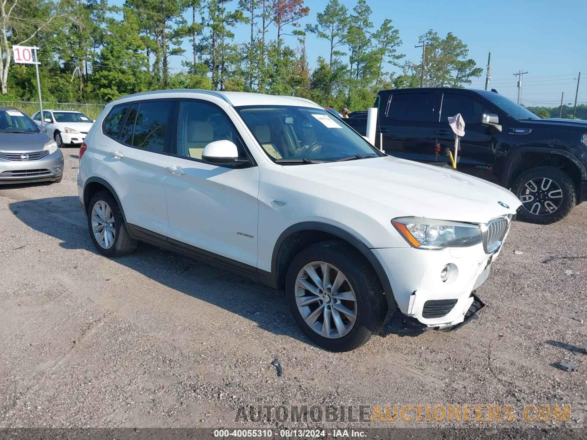 5UXWZ7C58H0U45483 BMW X3 2017