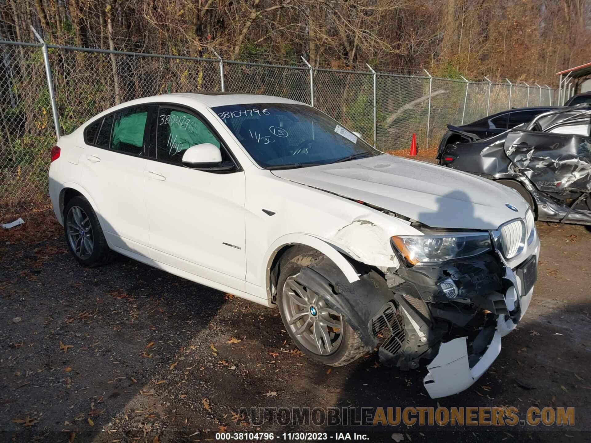 5UXXW5C57G0N92796 BMW X4 2016