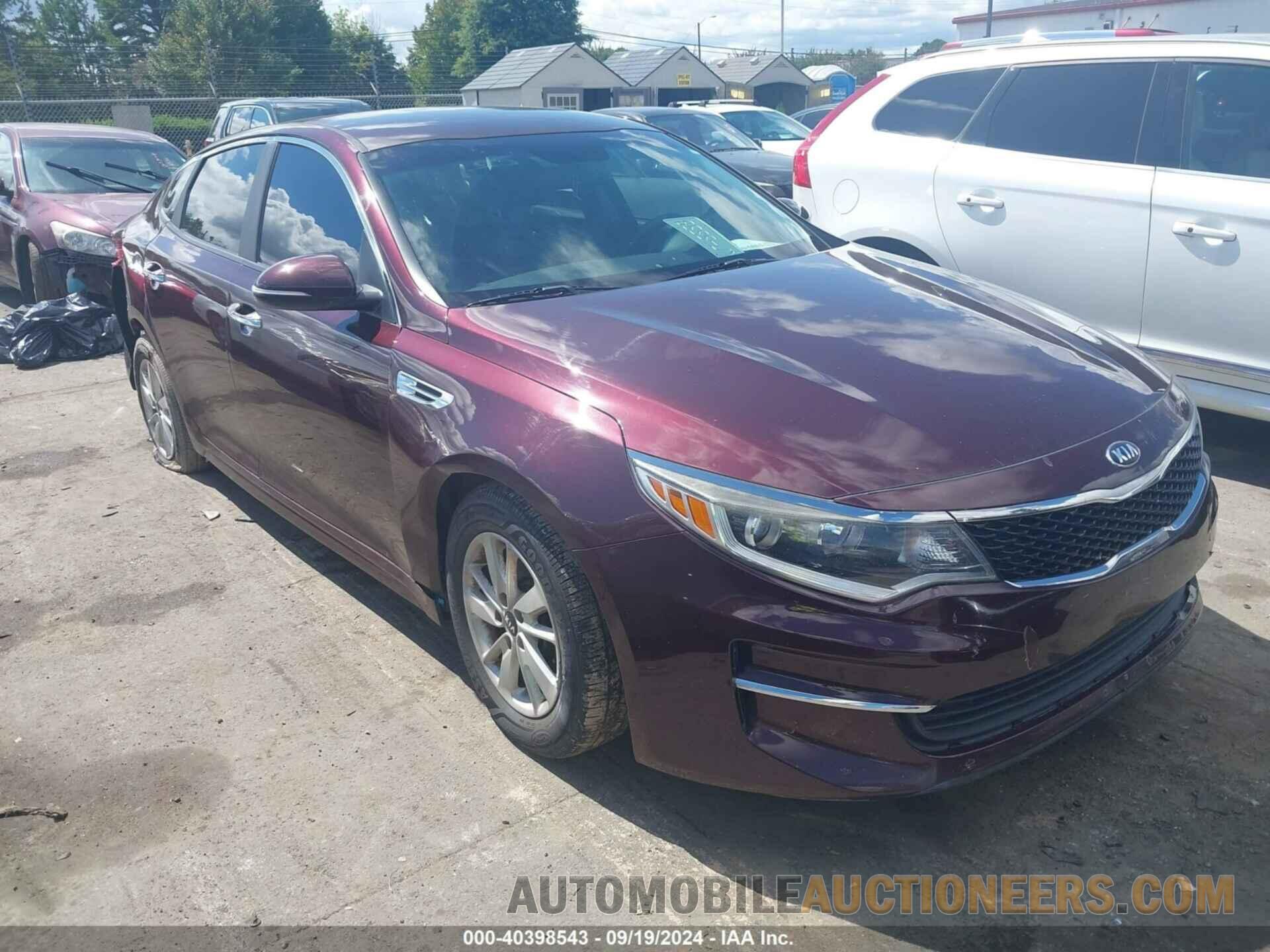 5XXGT4L33GG018729 KIA OPTIMA 2016