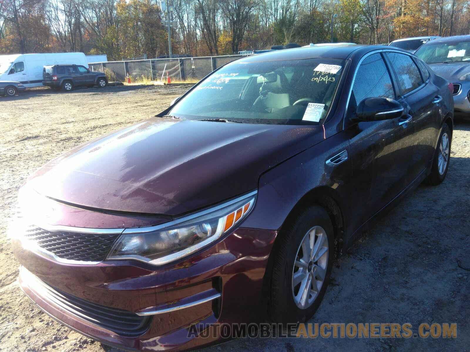 5XXGT4L37GG024890 Kia Optima 2016