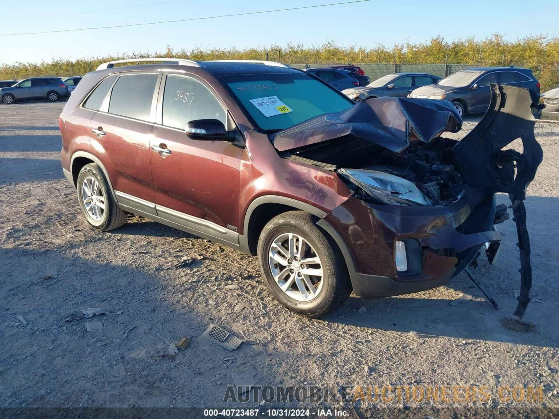 5XYKTDA67FG614427 KIA SORENTO 2015