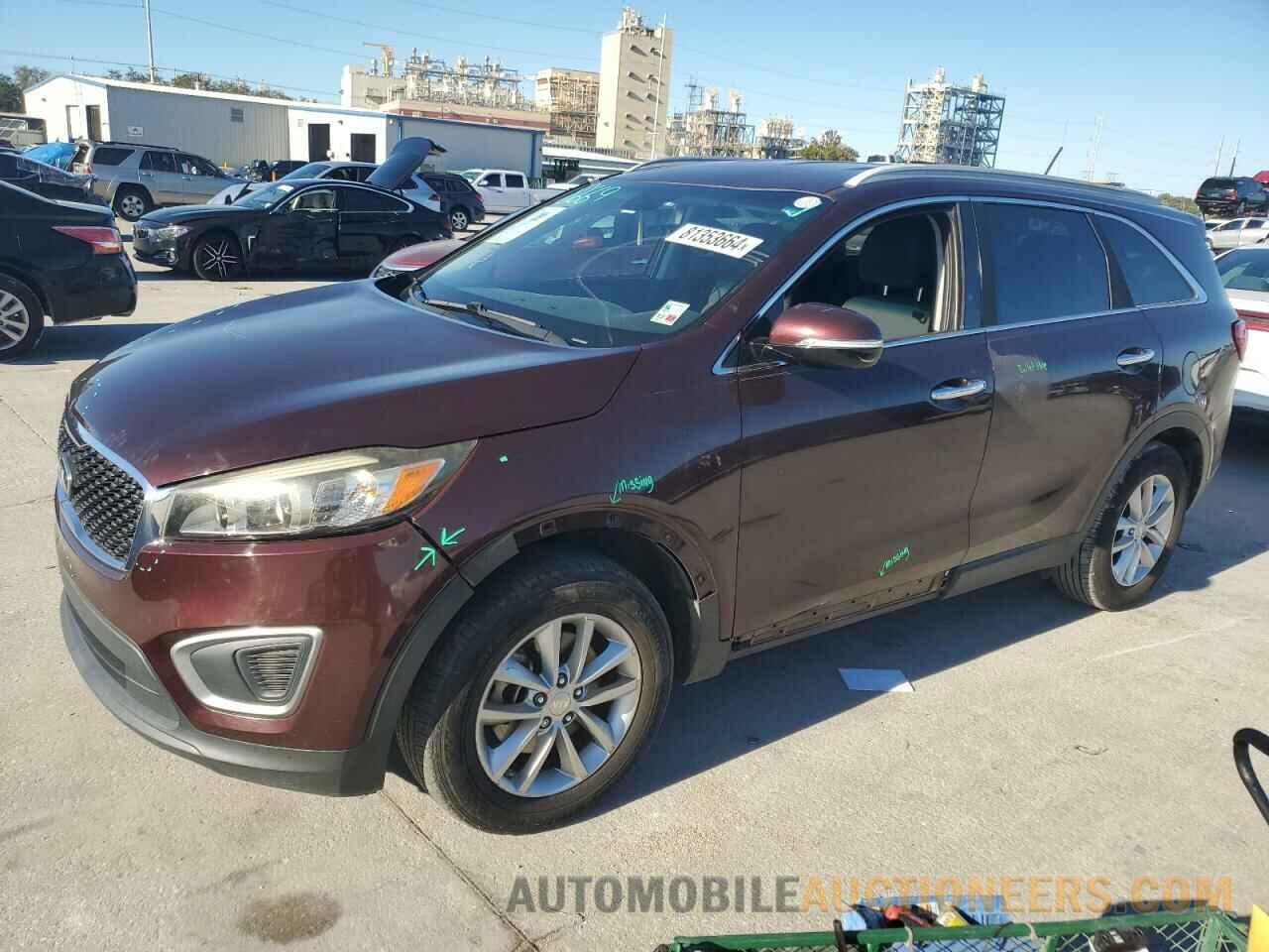 5XYPG4A33GG126142 KIA SORENTO 2016