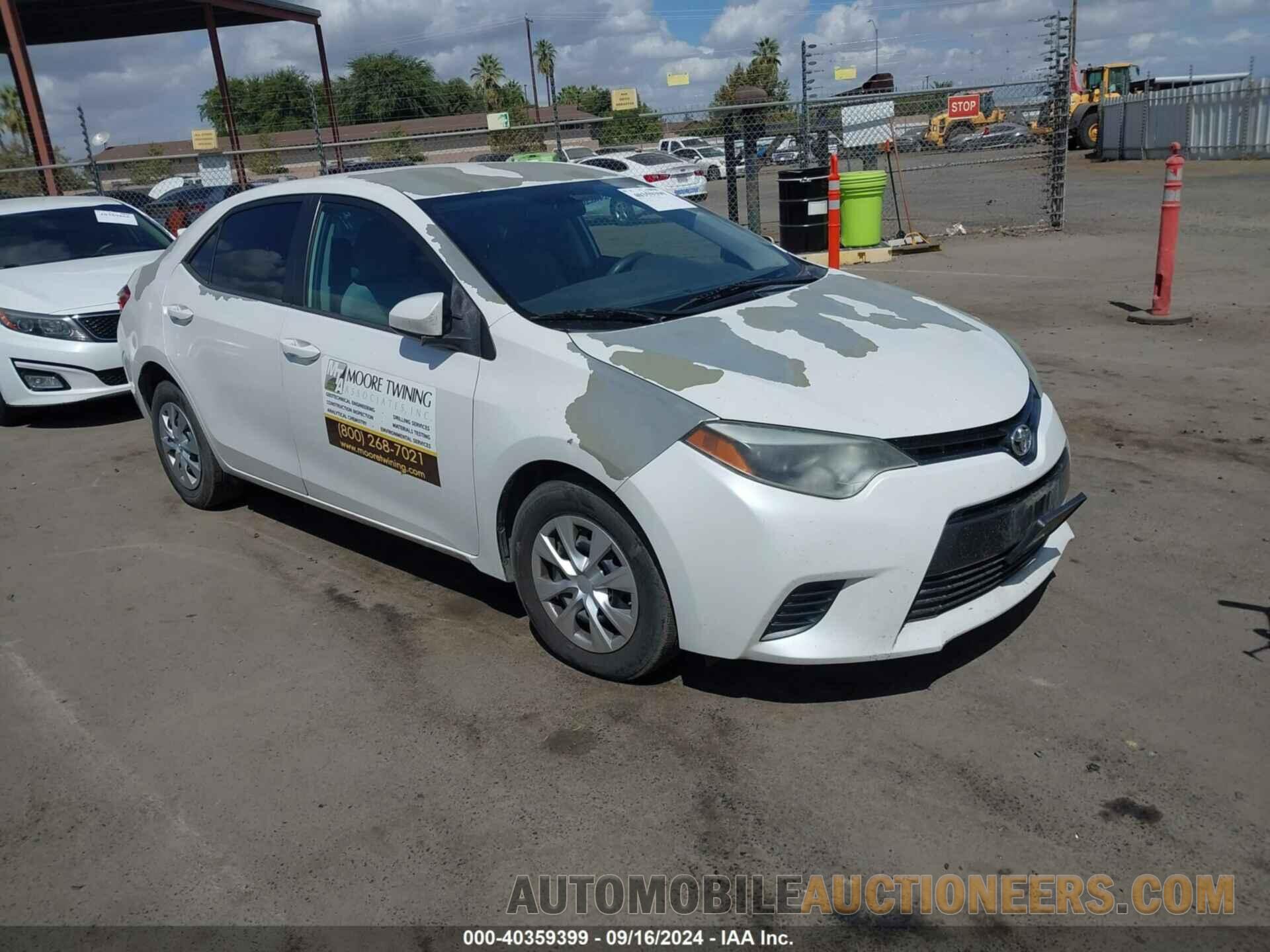 5YFBPRHE2FP253540 TOYOTA COROLLA 2015