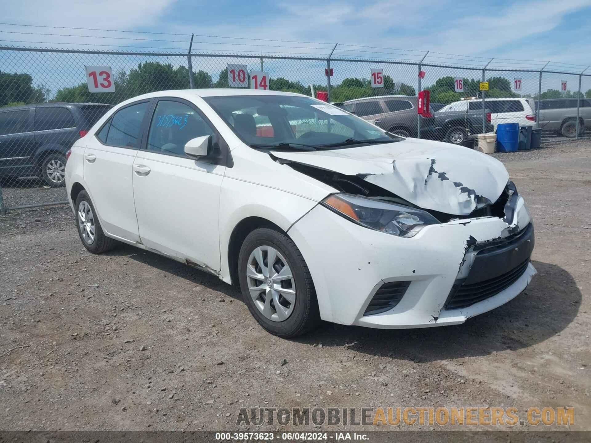 5YFBPRHEXGP368615 TOYOTA COROLLA 2016