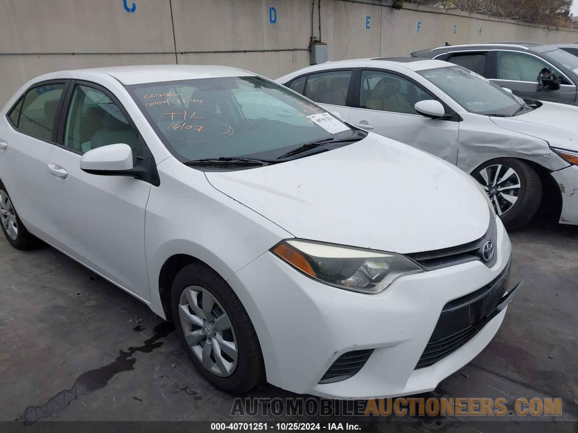 5YFBURHE0GP406216 TOYOTA COROLLA 2016