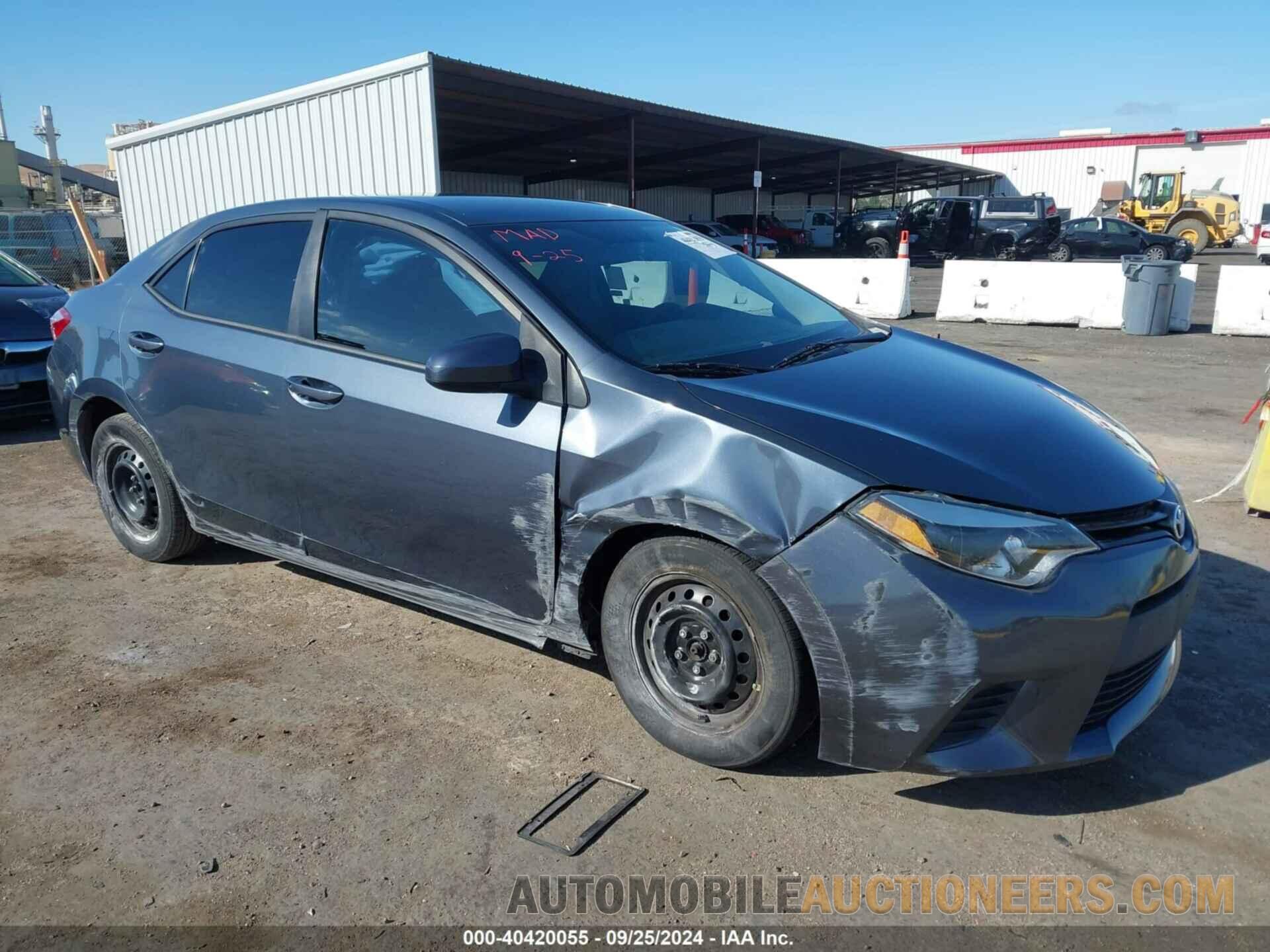 5YFBURHE0GP425459 TOYOTA COROLLA 2016