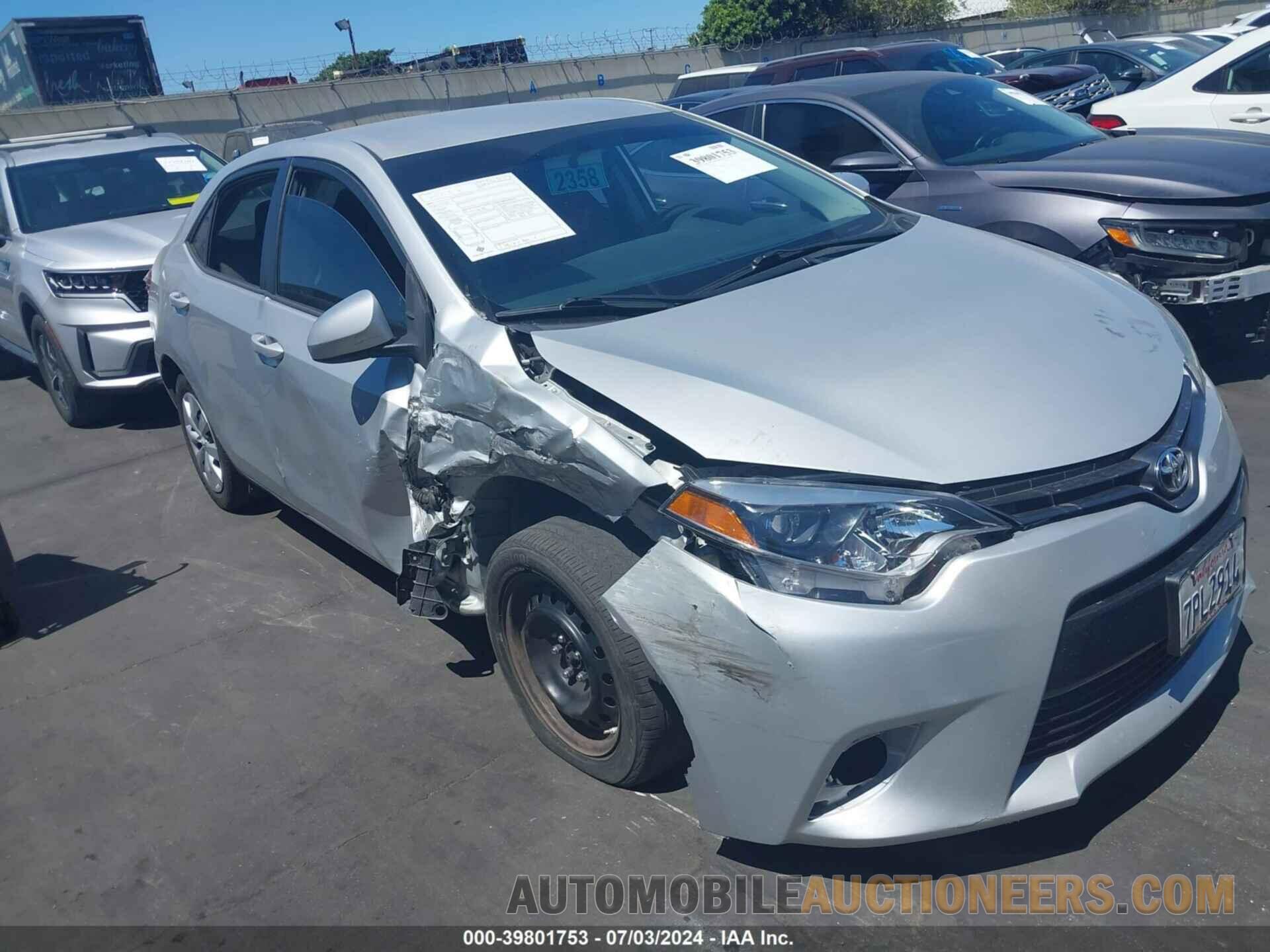 5YFBURHE0GP446389 TOYOTA COROLLA 2016