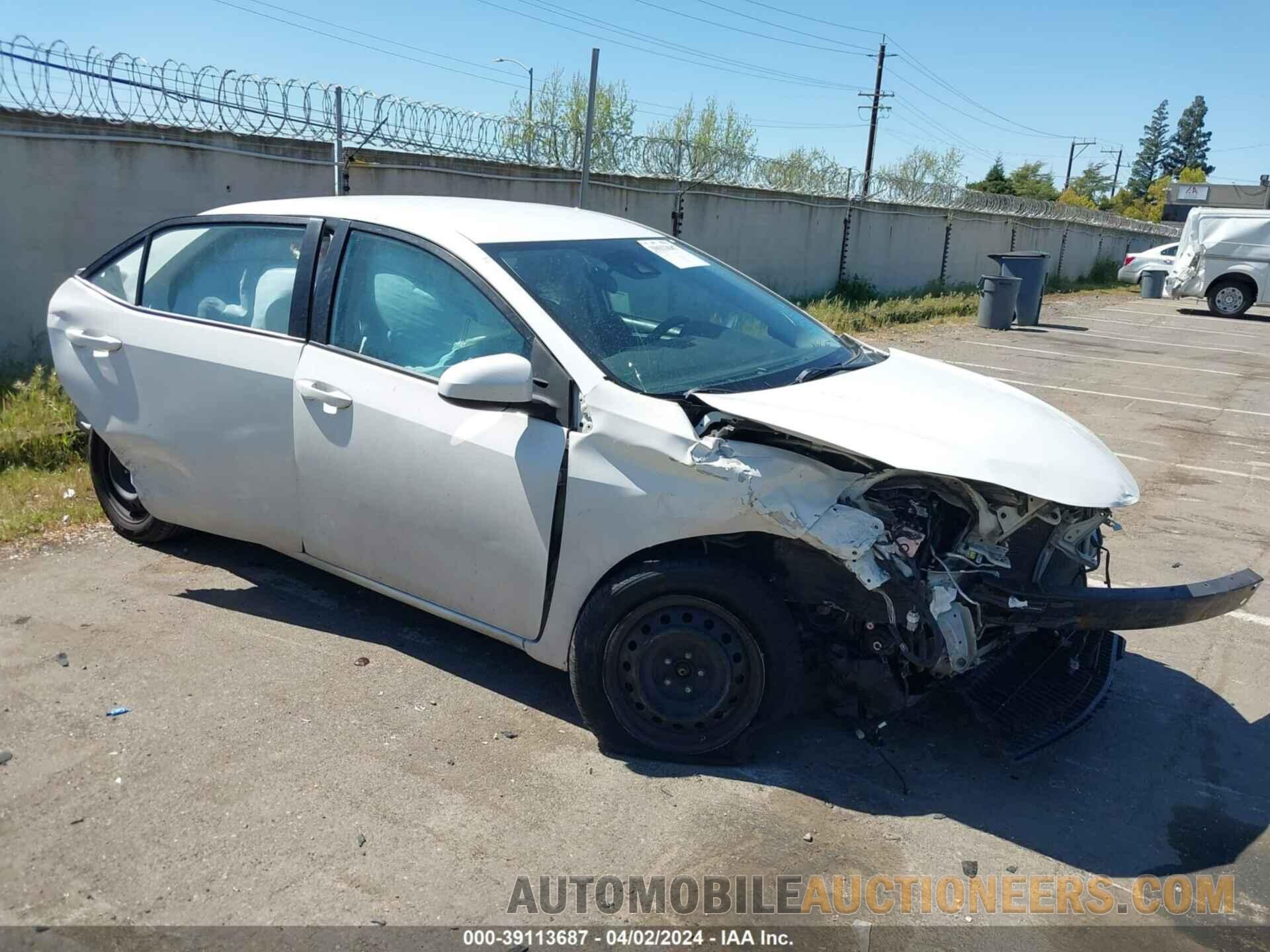 5YFBURHE0KP889165 TOYOTA COROLLA 2019