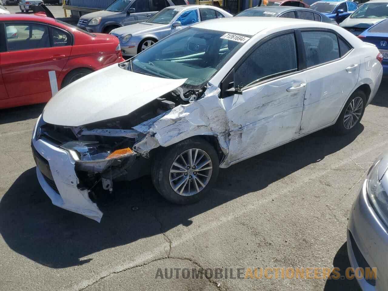 5YFBURHE1FP186289 TOYOTA COROLLA 2015