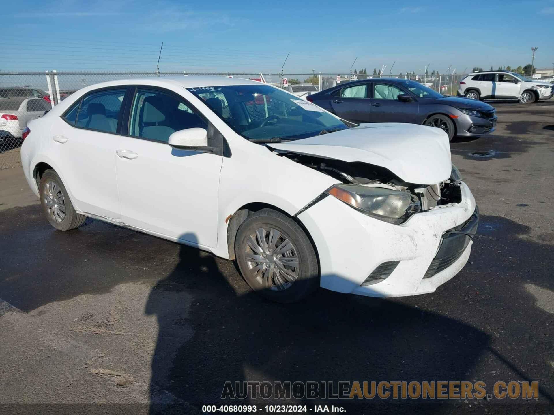 5YFBURHE1FP187524 TOYOTA COROLLA 2015