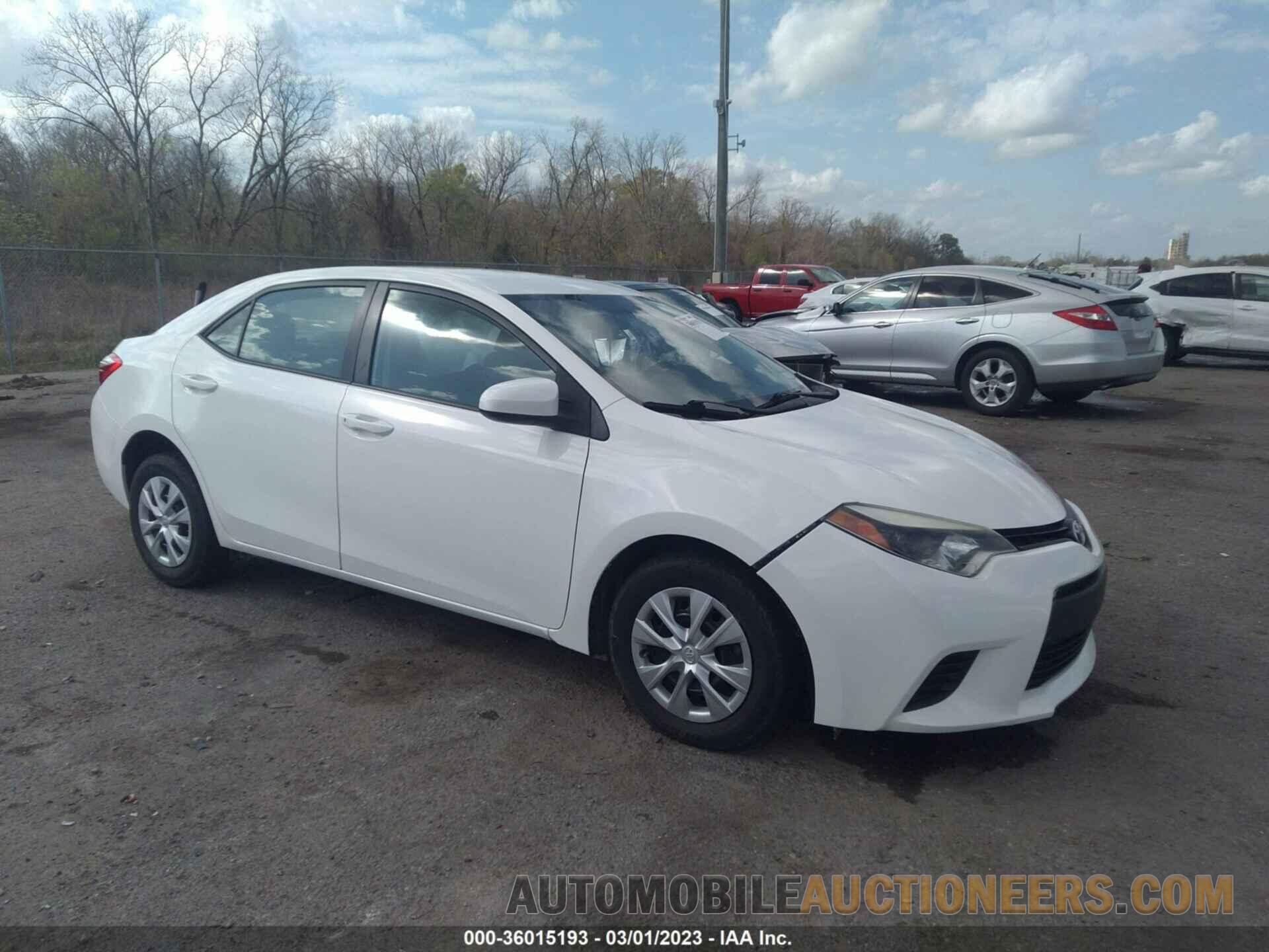 5YFBURHE1FP237659 TOYOTA COROLLA 2015