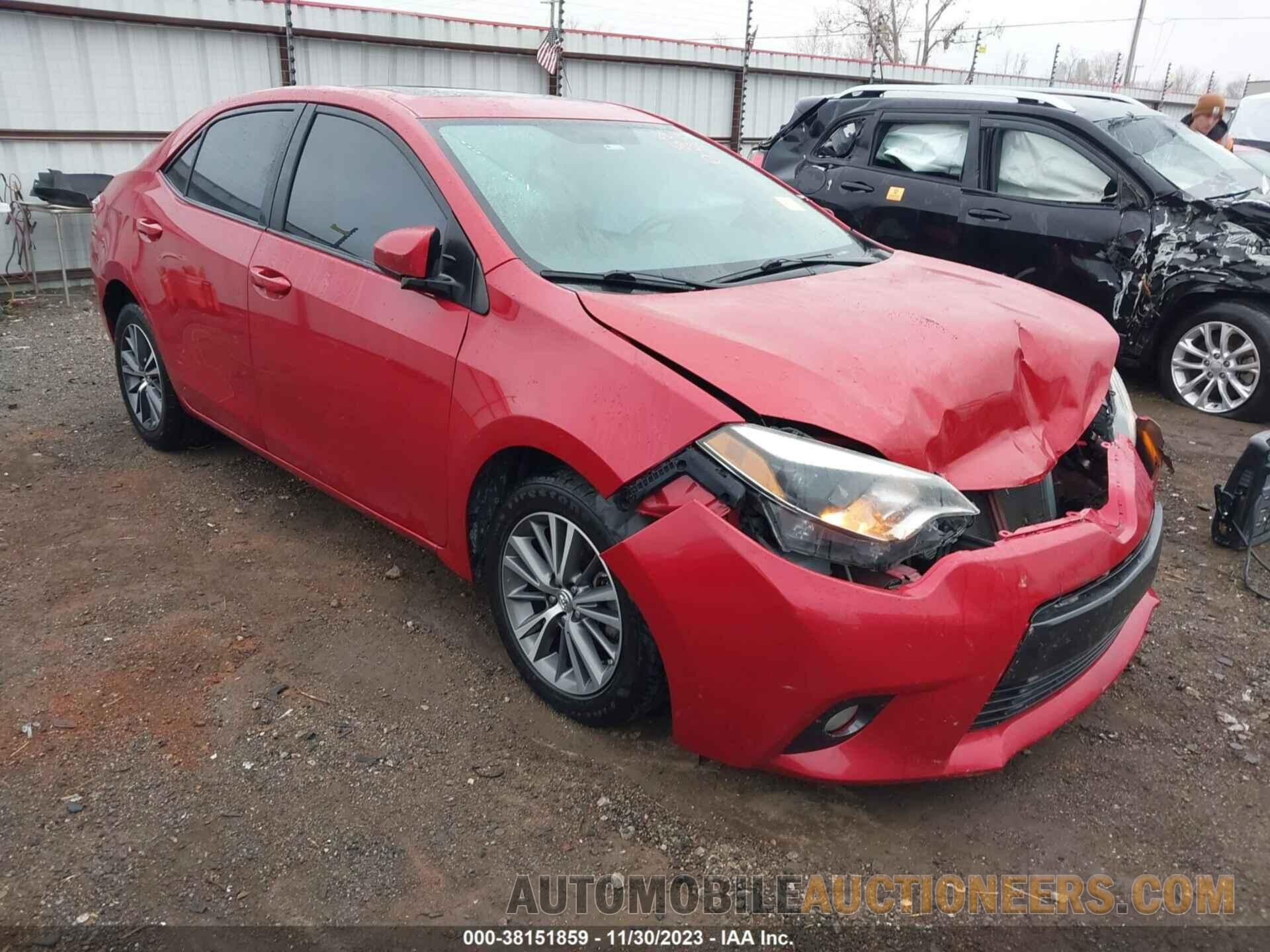 5YFBURHE1GP373243 TOYOTA COROLLA 2016