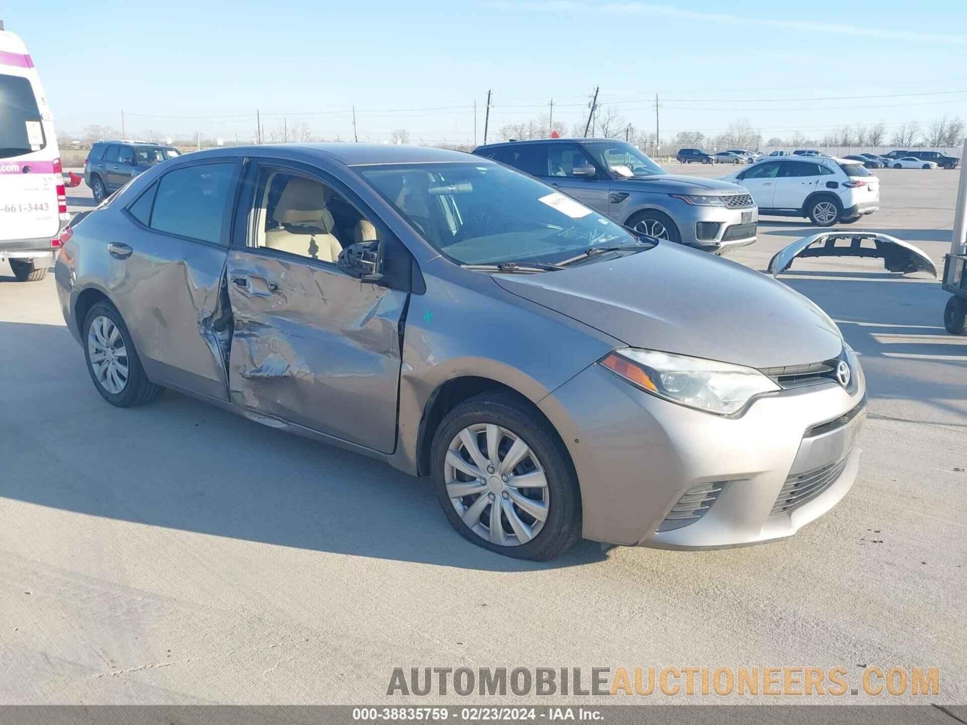 5YFBURHE1GP435580 TOYOTA COROLLA 2016