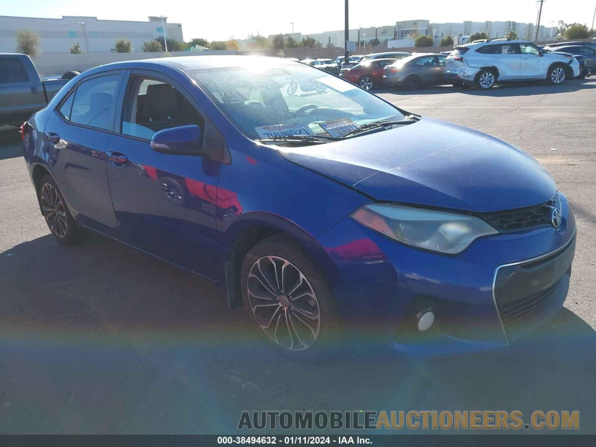 5YFBURHE3FP242748 TOYOTA COROLLA 2015