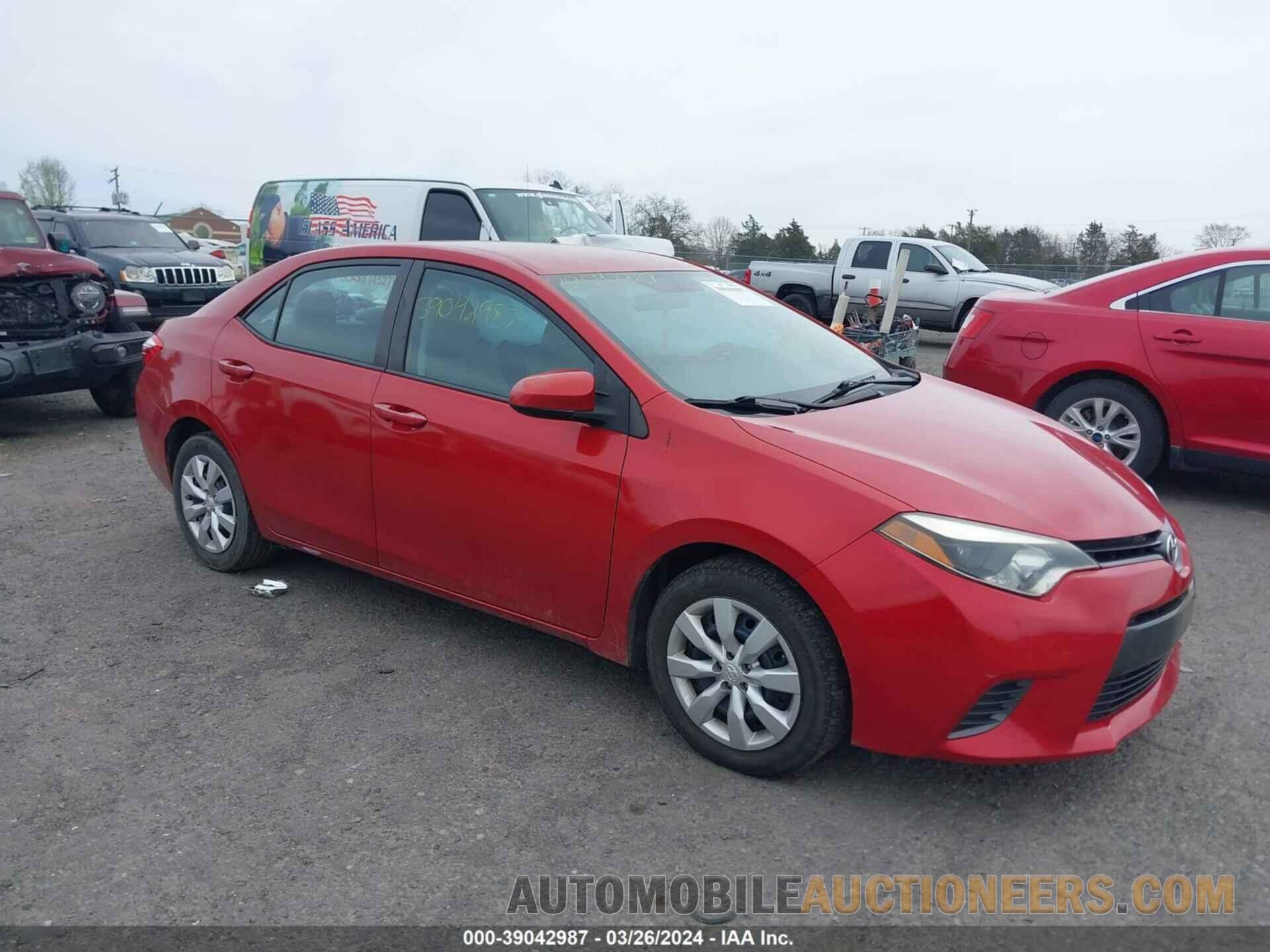 5YFBURHE3FP299161 TOYOTA COROLLA 2015