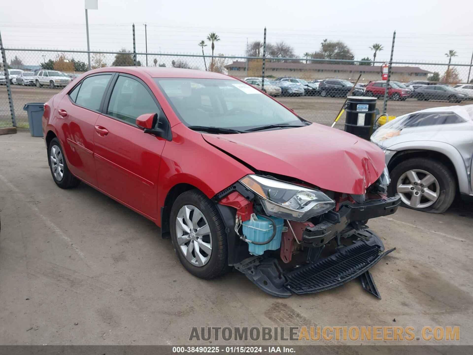 5YFBURHE4FP237669 TOYOTA COROLLA 2015