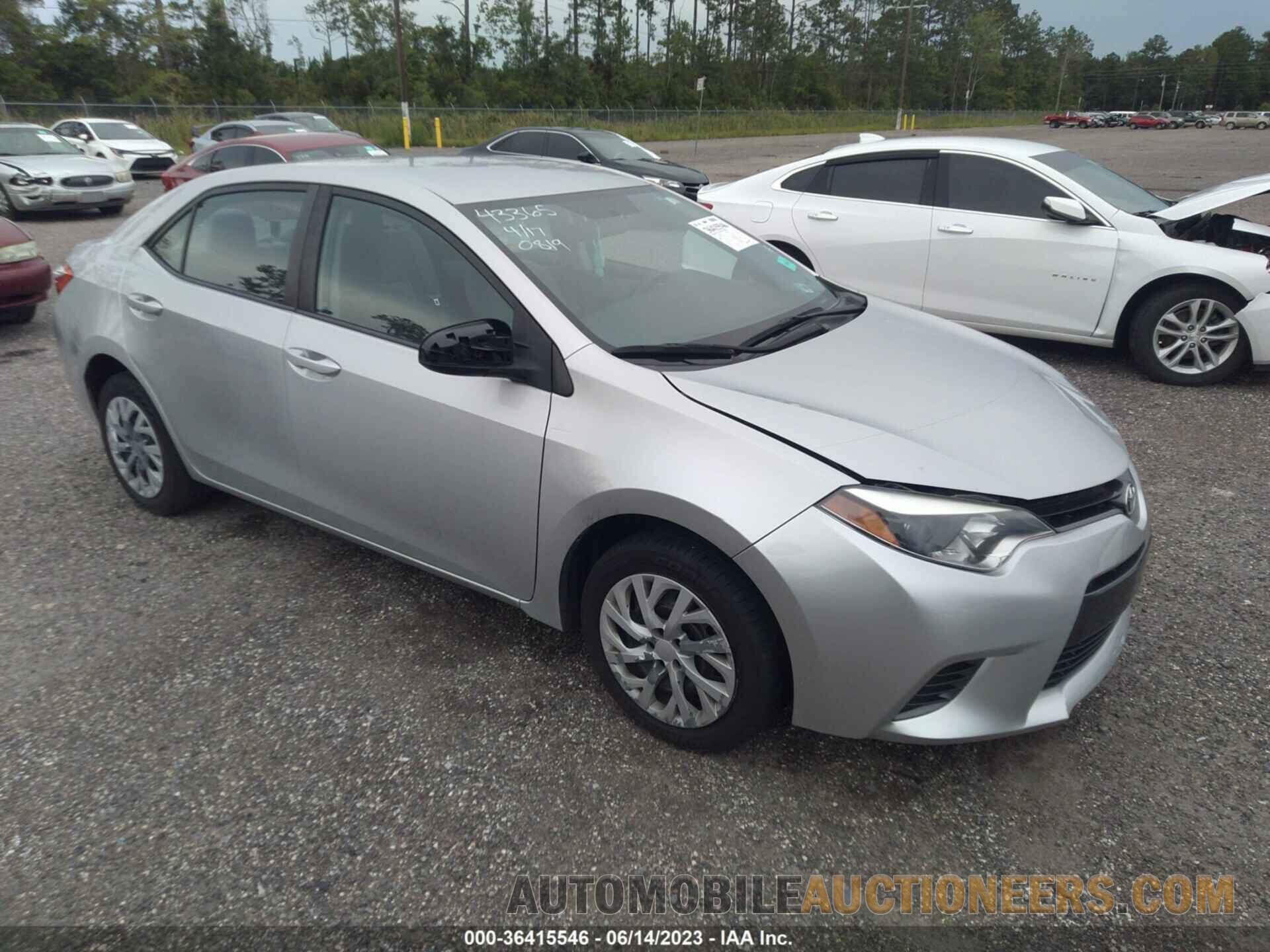 5YFBURHE4GP550819 TOYOTA COROLLA 2016