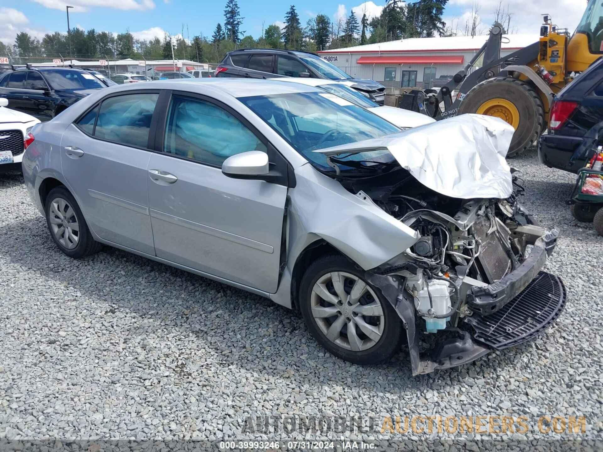 5YFBURHE5FP350109 TOYOTA COROLLA 2015