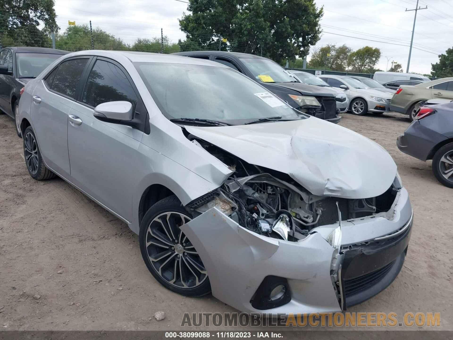 5YFBURHE6FP192346 TOYOTA COROLLA 2015