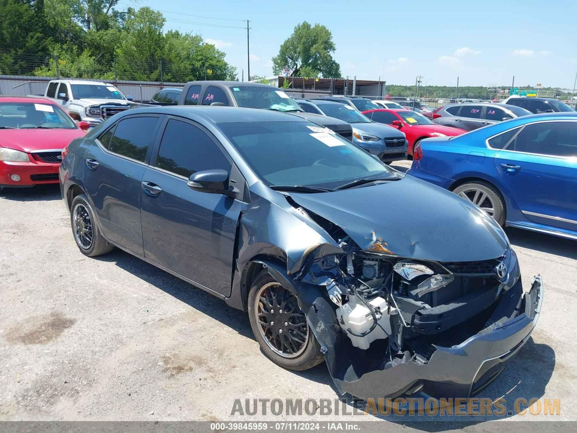 5YFBURHE6FP259107 TOYOTA COROLLA 2015