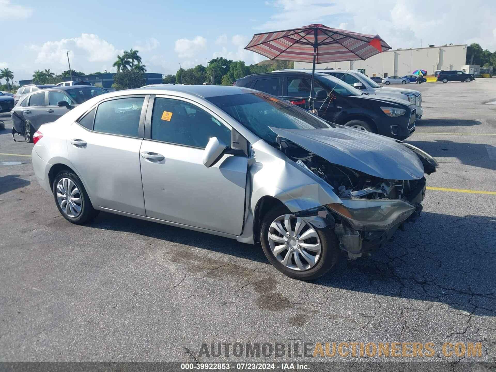 5YFBURHE6FP266252 TOYOTA COROLLA 2015