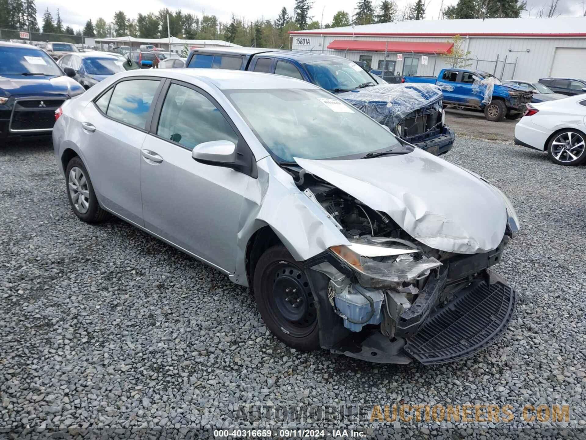 5YFBURHE6GP392855 TOYOTA COROLLA 2016