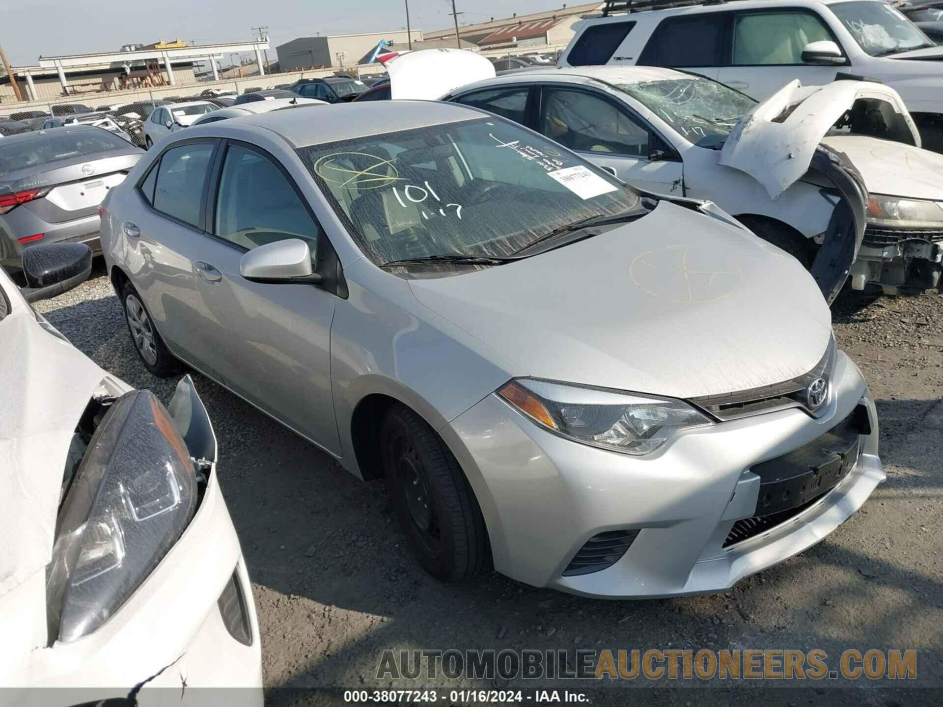 5YFBURHE6GP426101 TOYOTA COROLLA 2016