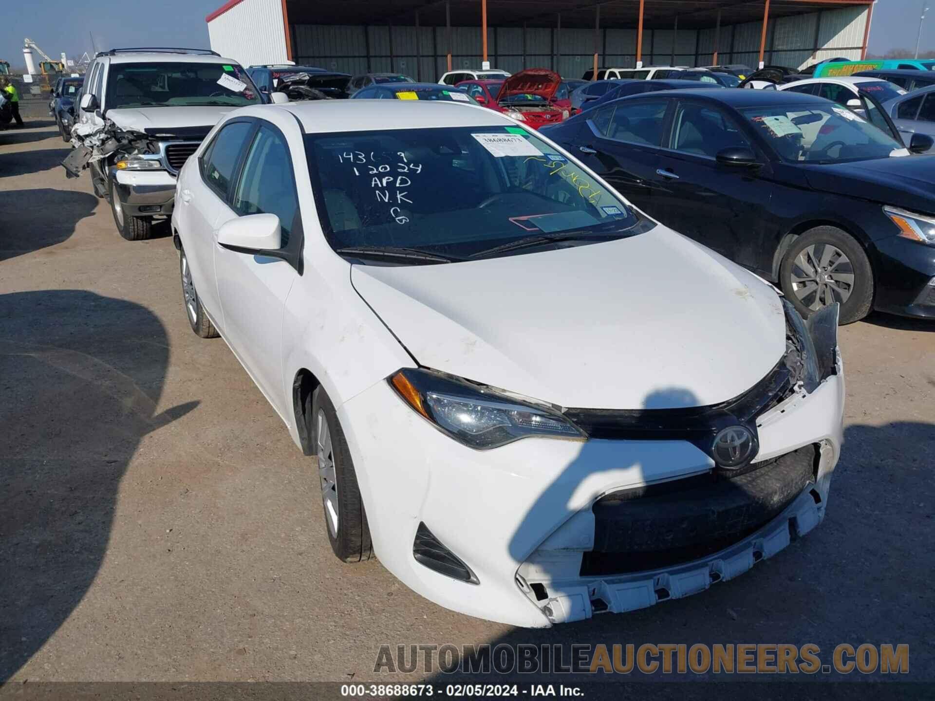 5YFBURHE6KP921312 TOYOTA COROLLA 2019