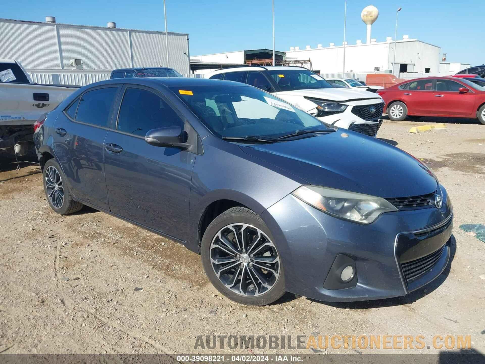 5YFBURHE7FP192291 TOYOTA COROLLA 2015