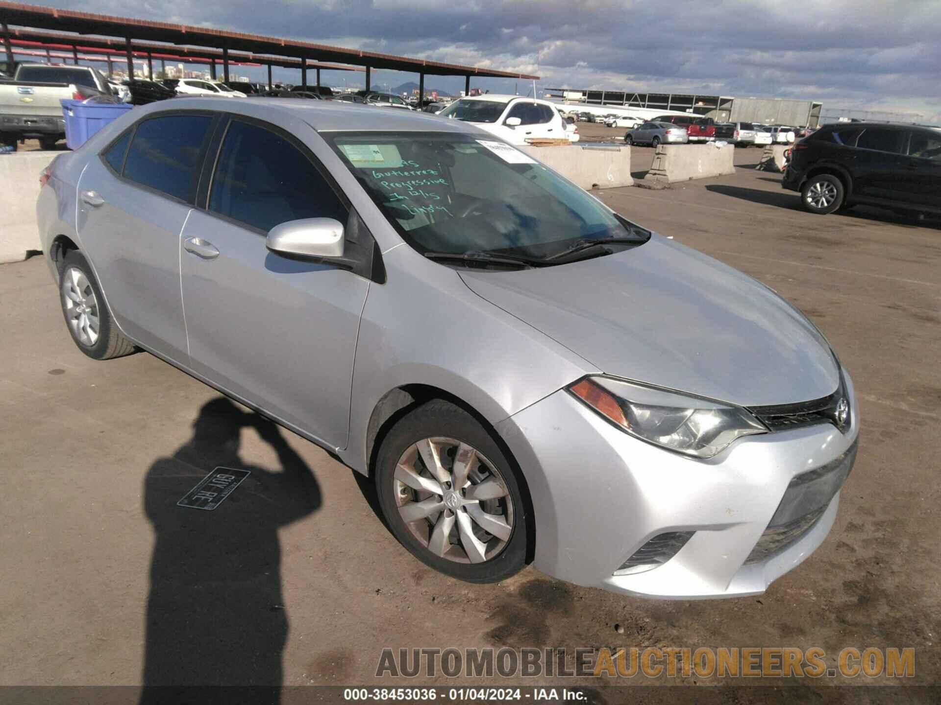 5YFBURHE7GP394162 TOYOTA COROLLA 2016