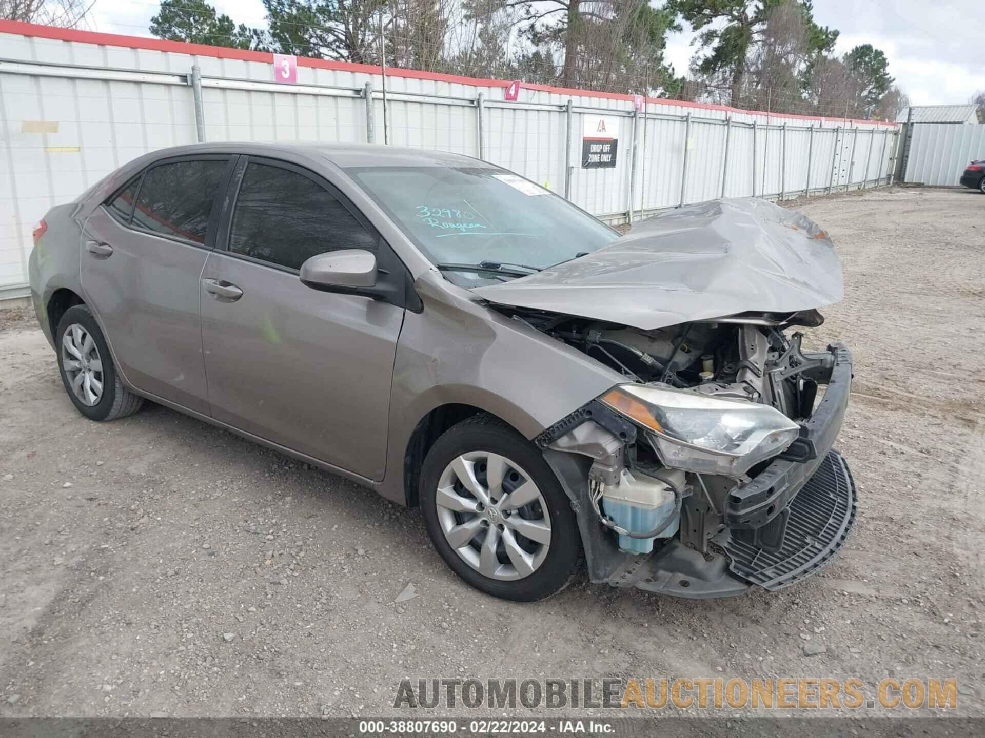 5YFBURHE8FP213388 TOYOTA COROLLA 2015