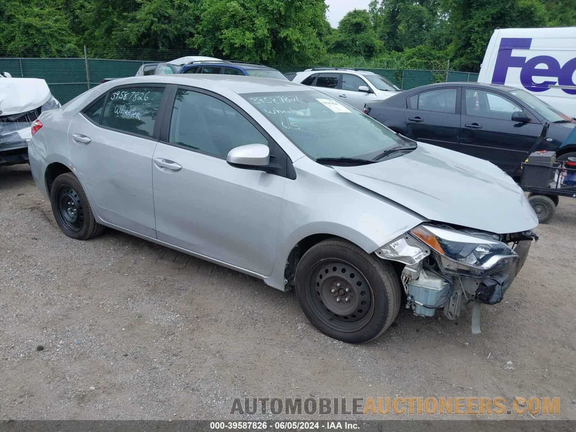 5YFBURHE8FP254765 TOYOTA COROLLA 2015