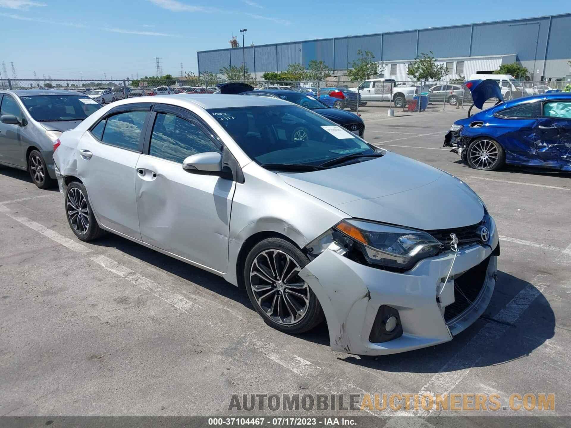 5YFBURHE8GP378293 TOYOTA COROLLA 2016