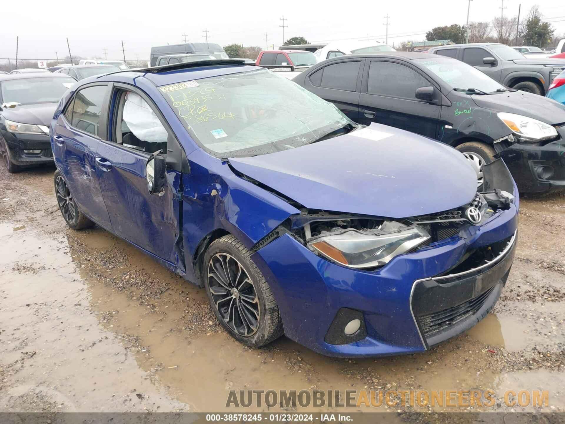 5YFBURHE9GP386564 TOYOTA COROLLA 2016