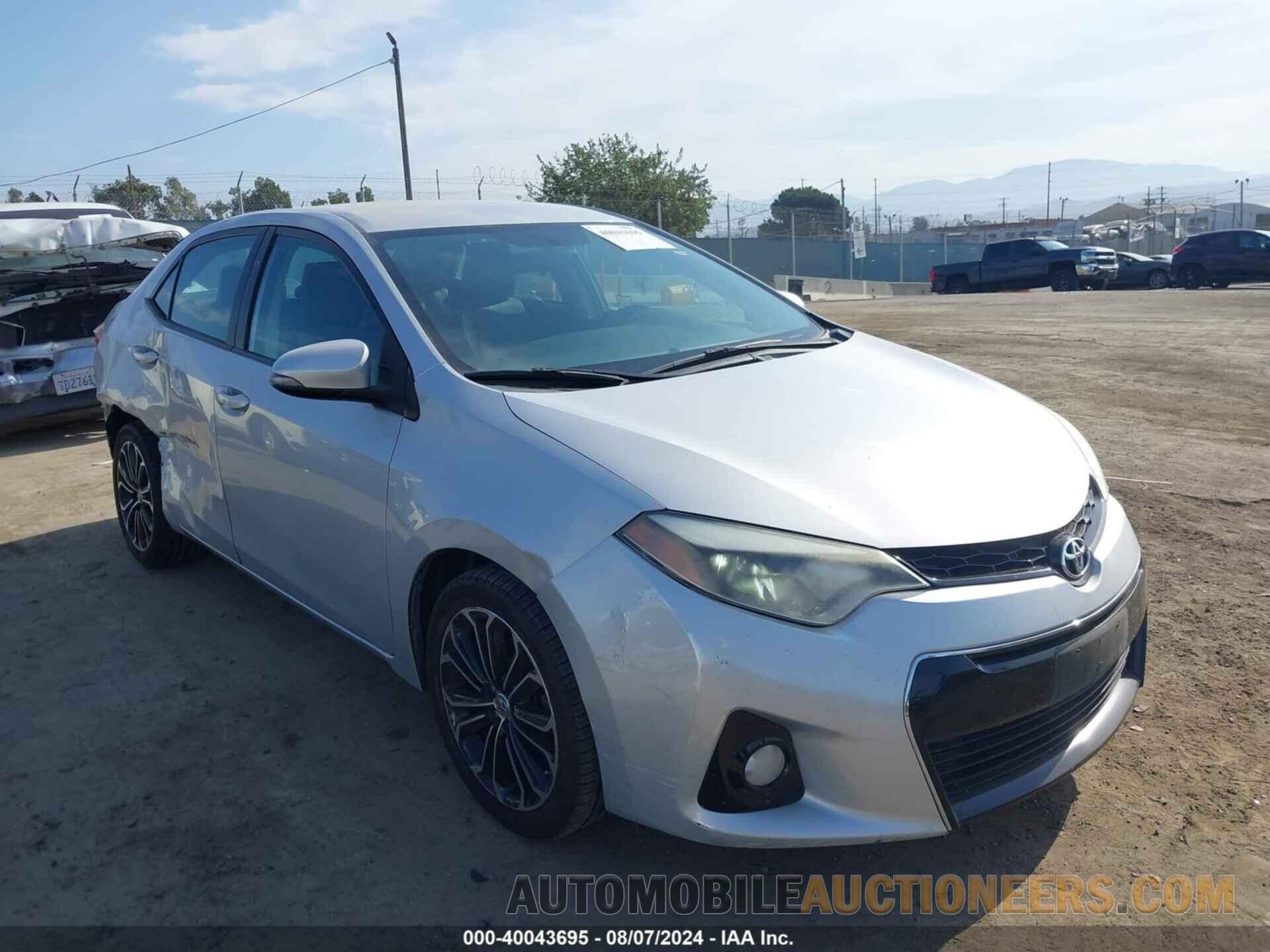 5YFBURHEXFP191166 TOYOTA COROLLA 2015