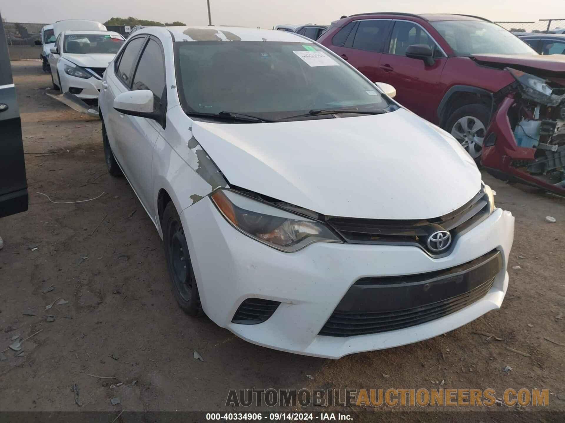 5YFBURHEXFP213814 TOYOTA COROLLA 2015